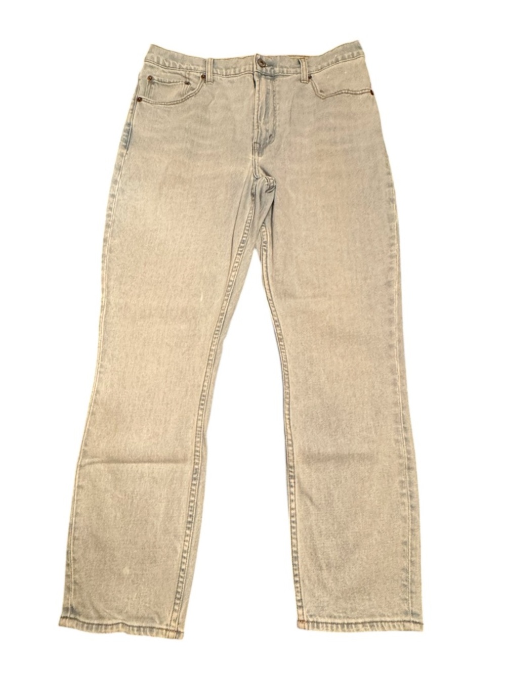 Abercrombie & Fitch The Skinny High Rise Light Blue Straight Jeans - Picture 2 of 6